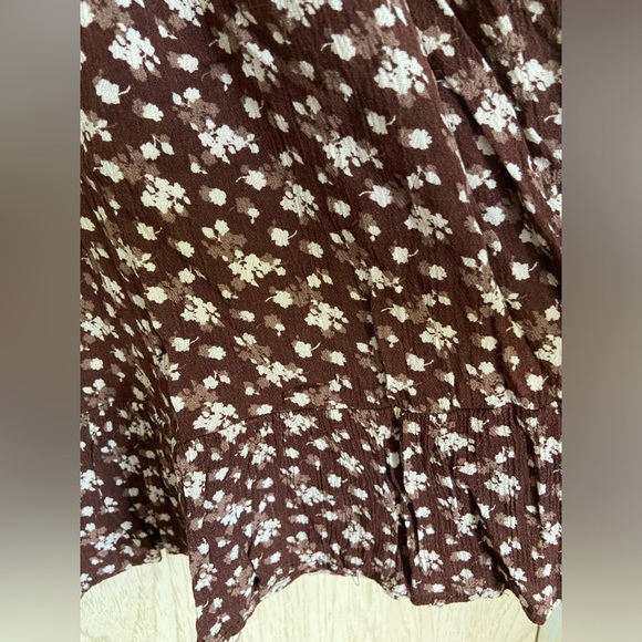 Francesca’s Cadie Bralette Floral Mini Dress Trixxe Brown Sz Medium - Picture 4 of 12
